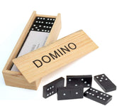 Wooden Dominos Game - 28 Blocks Play Set Domino